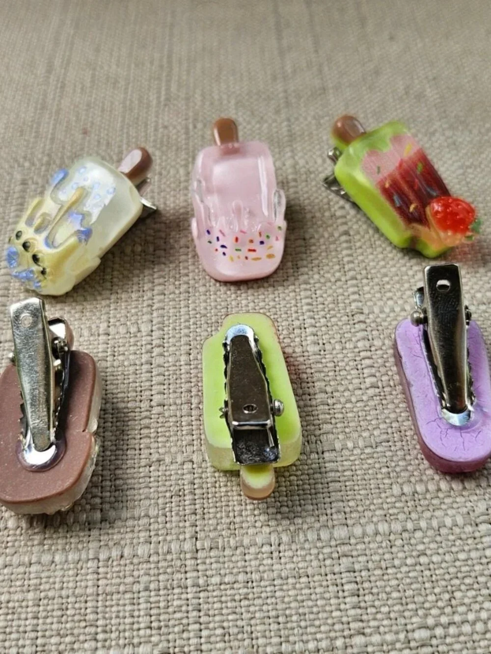 Women Ice Cream Hair Clips Cute Suitable for Braids Ponytails Hair Accessories